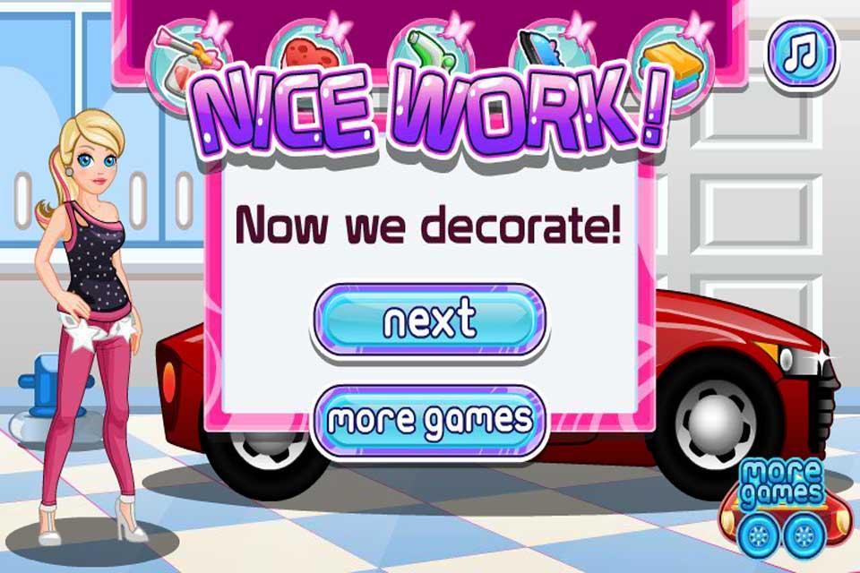 Girl Car Wash  Design