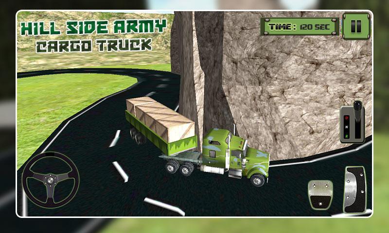 Hill-Side Army Cargo Truck 3D