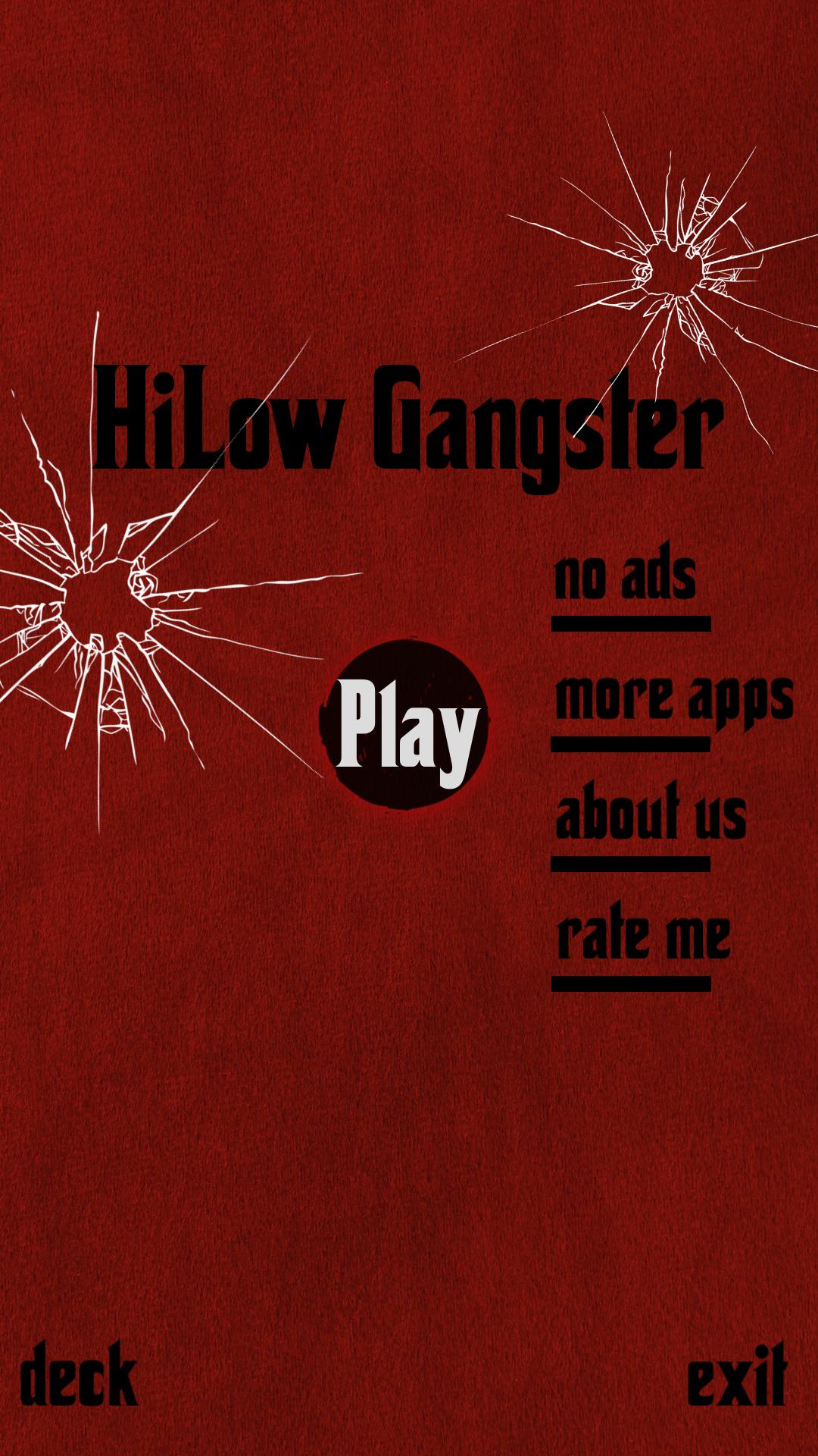 High Low Card Game (Hi-Lo)