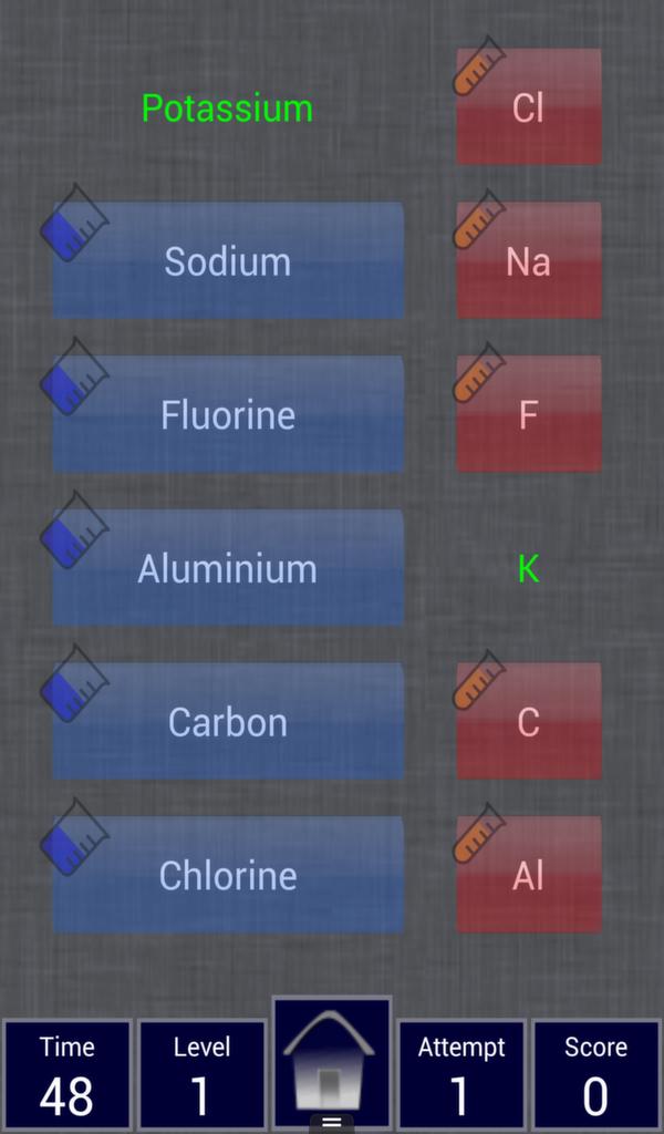 Chemistry Elements Match Free