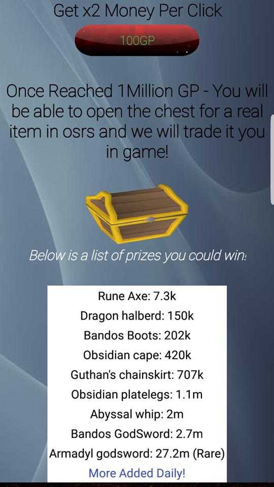 Runescape Gold Clicker