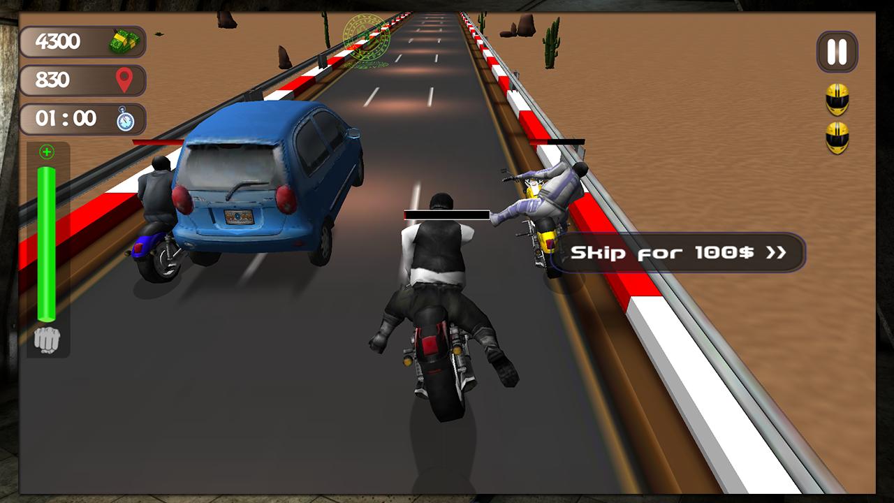 Traffic Attack Rider :3D Stunt